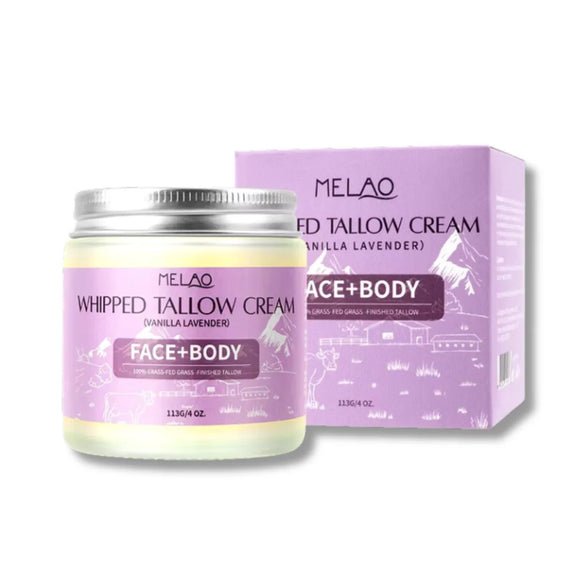 Organic Tallow Cream for Skin Hydration & Nourishment | Face, Body Cream – Vanilla Lavender